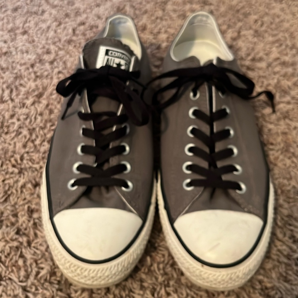 Converse low top gray and white men’s size 11 sneakers